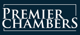 Premier Chambers logo with bold text, suitable for a legal directory or law firm branding.