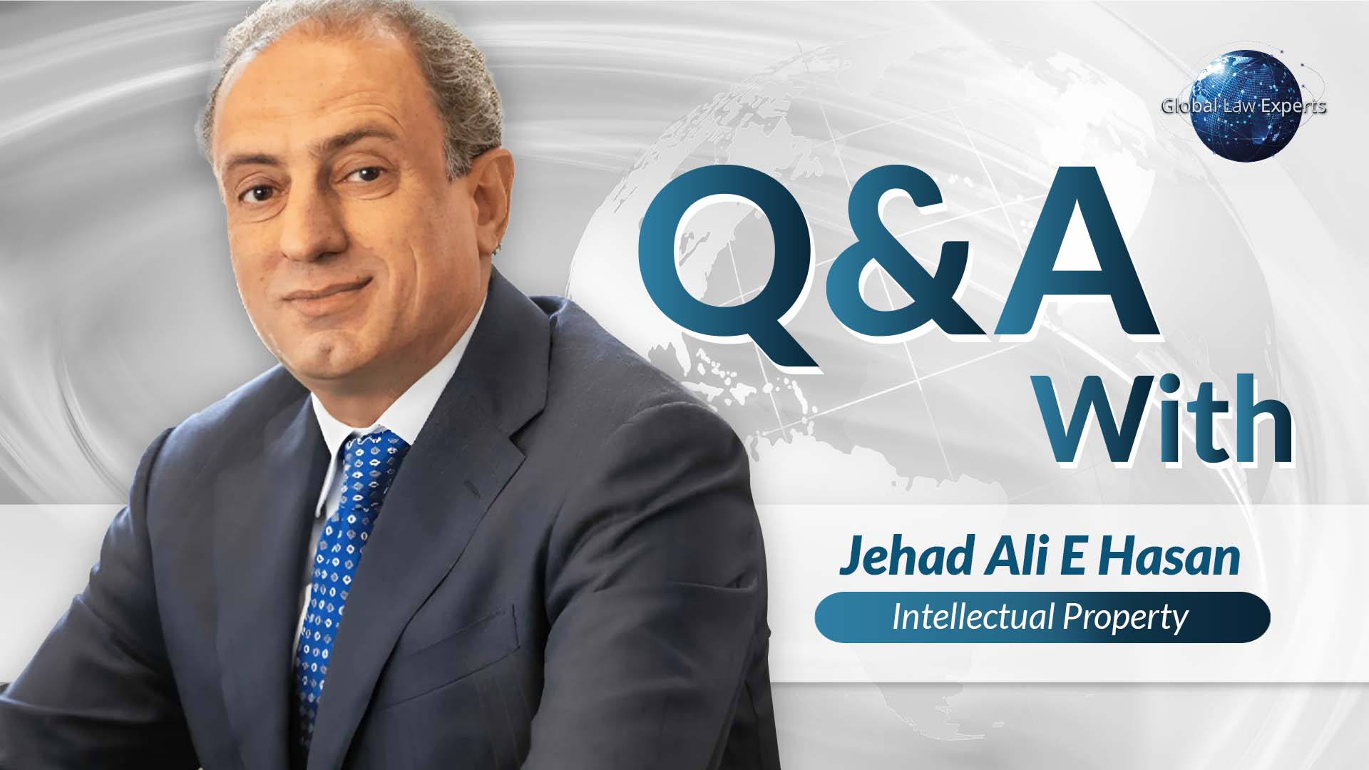 Legal expert Jehad Ali E Hasan featured in a Q&A session about intellectual property.