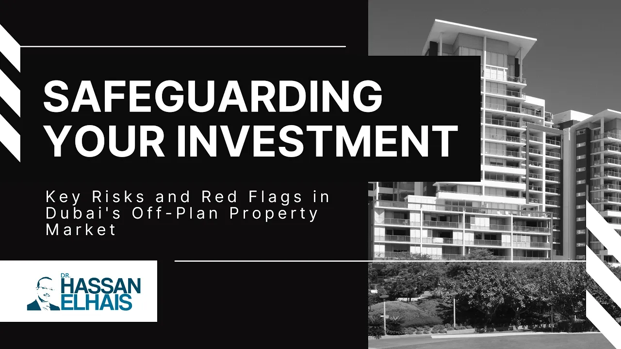 Legal expert providing insights on property investment risks in front of modern residential buildings.