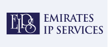 Emirates IP Services logo featuring stylized text for intellectual property services.