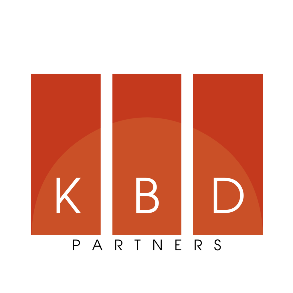 Logo featuring three vertical rectangles in shades of red with the letters 'K', 'B', and 'D' prominently displayed.
