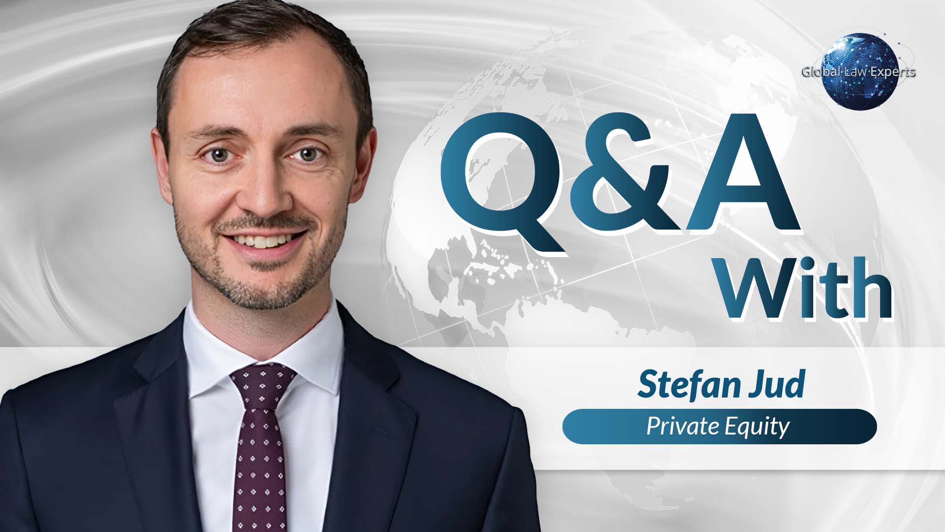Lawyer smiling during a Q&A session about private equity with a global background.