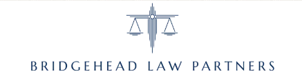 Bridgehead Law Partners logo featuring scales of justice in a professional design.