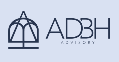 Logo featuring a stylized scales of justice with the text "AD3H ADVISORY" below it.