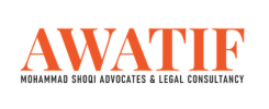 Legal consultancy branding for Mohammad Shooqi Advocates with company name and tagline displayed prominently.