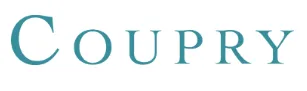 Text displaying the word "Coupry" in a stylized font, likely representing a law firm or legal service.