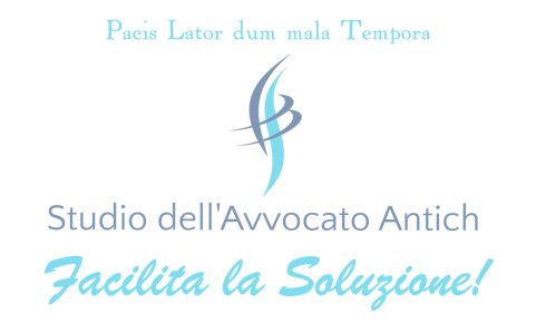 Law office logo featuring text promoting legal solutions and a stylized legal symbol.