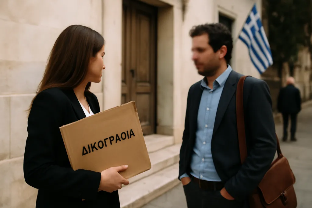 sue foreign company greece